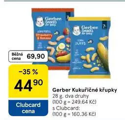 Tesco Gerber Kukuřičné křupky nabídka