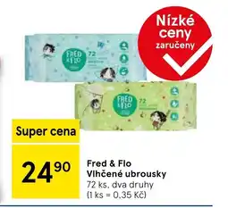 Tesco Fred & Flo Vlhčené ubrousky nabídka