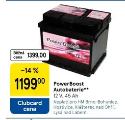 Tesco PowerBoost Autobaterie nabídka