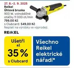 Tesco Reikel Úhlová bruska nabídka