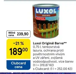 Tesco LUXOL Originál Barva nabídka