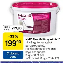 Tesco Malíř Plus Malířský nátěr nabídka