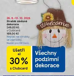 Tesco Strašák závěsná dekorace nabídka