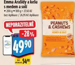 Albert Emma Arašídy a kešu s medem a solí nabídka