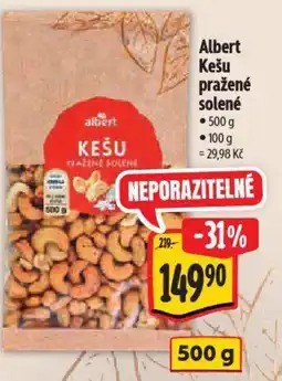 Albert Albert Kešu pražené solené nabídka