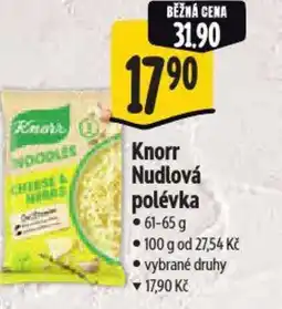 Albert Knorr Nudlová polévka nabídka