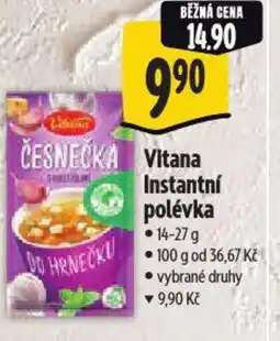 Albert Vitana Instantní polévka nabídka