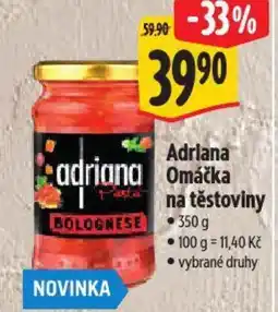 Albert Adriana Omáčka na těstoviny nabídka