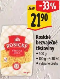 Albert Rosické bezvaječné těstoviny nabídka