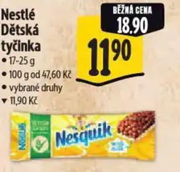 Albert Nestlé Dětská tyčinka nabídka