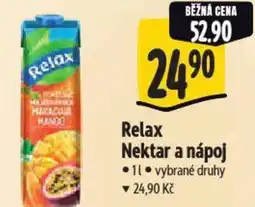 Albert Relax Nektar a nápoj nabídka