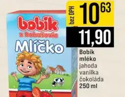 Jip Bobík mléko jahoda vanilka čokoláda nabídka