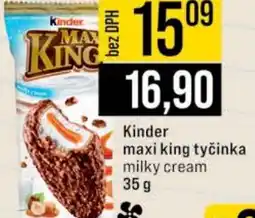 Jip Kinder maxi king tyčinka milky cream nabídka