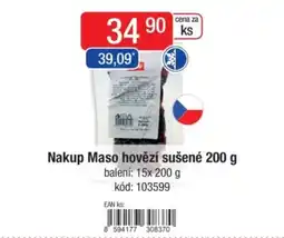 Qanto Nakup Maso hovězí sušené nabídka