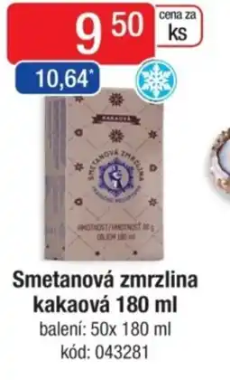 Qanto Smetanová zmrzlina kakaová nabídka
