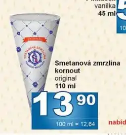 Jip Smetanová zmrzlina kornout nabídka