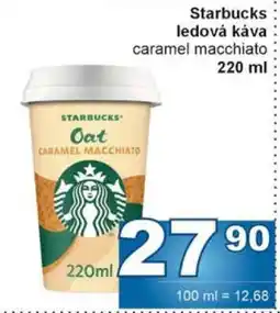Jip Starbucks ledová káva caramel macchiato nabídka