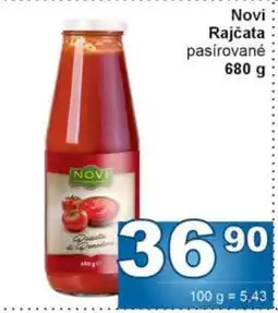 Jip Novi Rajčata pasírované nabídka