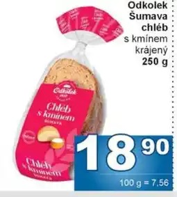 Jip Odkolek Šumava chléb s kmínem krájený nabídka