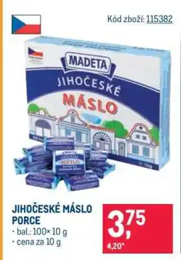 Makro JIHOČESKÉ MÁSLO PORCE nabídka