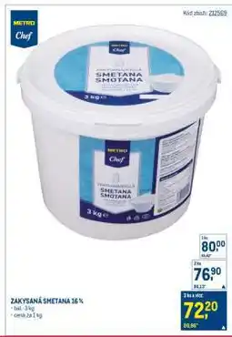 Makro Zakysaná smetana 16% nabídka