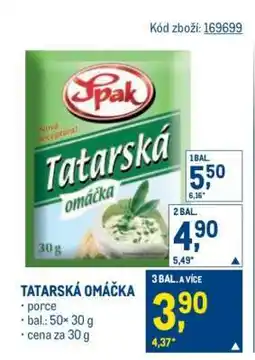 Makro Tatarská omáčka nabídka