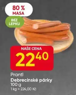 Hruška Prantl Debrecínské párky nabídka
