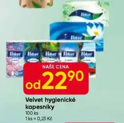 Hruška Velvet hygienické kapesníky nabídka