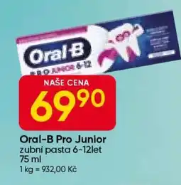 Hruška Oral-B Pro Junior nabídka