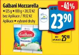 Albert Galbani mozzarella nabídka