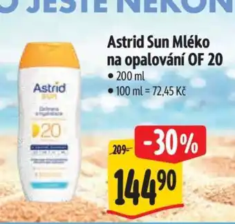 Albert Astrid Sun Mléko na opalování OF 20 nabídka