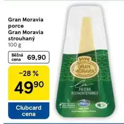 Tesco Gran Moravia porce Gran Moravia strouhaný 100 g nabídka