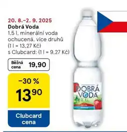 Tesco Dobrá voda nabídka