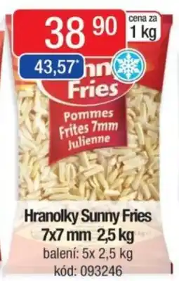 Qanto Hranolky Sunny Fries 7x7 mm nabídka