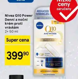 Tesco Nivea Q10 Power Denní a noční krém proti vráskám 2× 50 ml nabídka