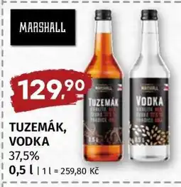 Terno TUZEMÁK, VODKA nabídka