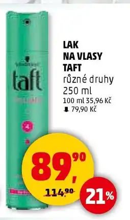 Penny Market LAK NA VLASY TAFT nabídka