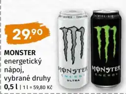 Terno MONSTER energetický nápoj vybrané druhy nabídka