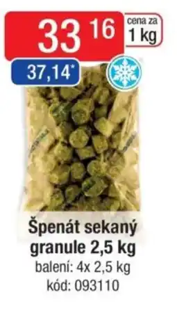 Qanto Špenát sekaný granule nabídka