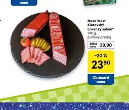 Tesco Lovecký salám nabídka