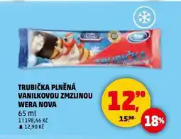Penny Market Trubička plněná vanilkovou zmrzlinovou wera nova nabídka