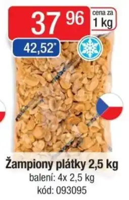 Qanto Žampiony plátky nabídka