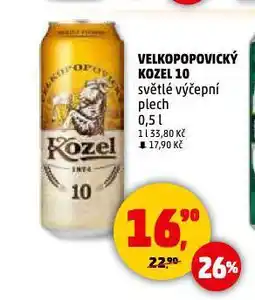 Penny Market Pivo velkopopovický kozel nabídka