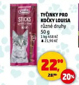 Penny Market Louisa tyčinky pro kočky nabídka