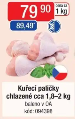 Qanto Kuřecí paličky chlazené nabídka