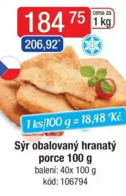 Qanto Sýr obalovaný hranatý porce nabídka