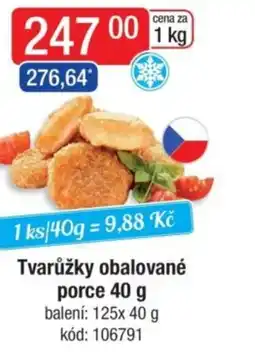 Qanto Tvarůžky obalované porce nabídka