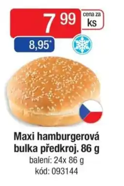 Qanto Maxi hamburgerová bulka předkroj. nabídka