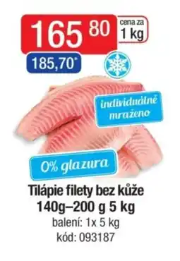 Qanto Tilápie filety bez kůže nabídka