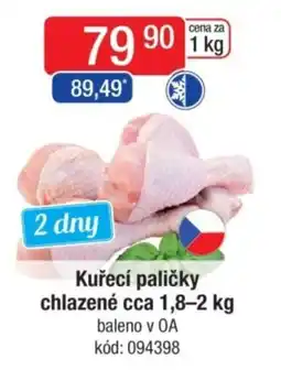 Qanto Kuřecí paličky chlazené nabídka